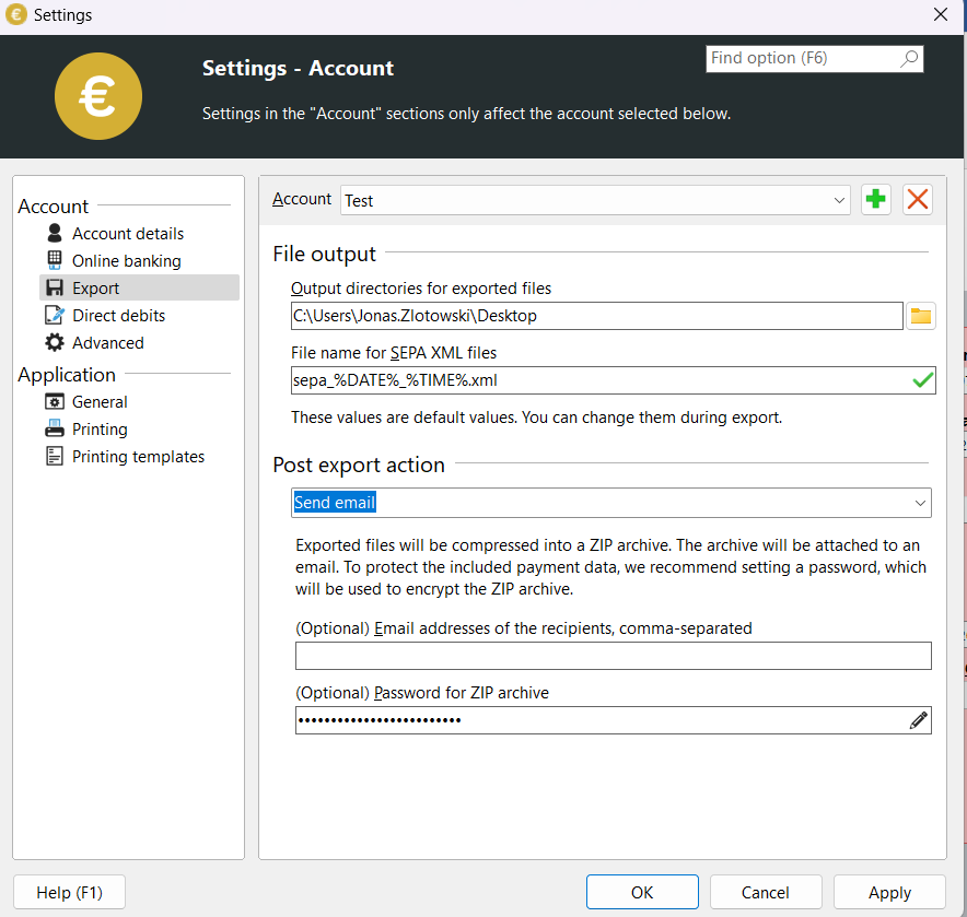 File name with system variable