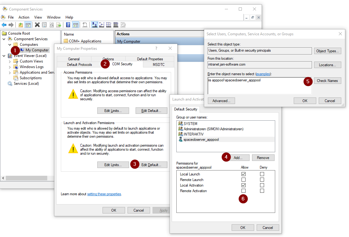 SpaceObServer-WebAccess-Windows-Auth-Com