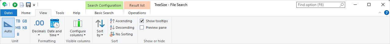 TreeSize-FileSearch_RibbonTab_View
