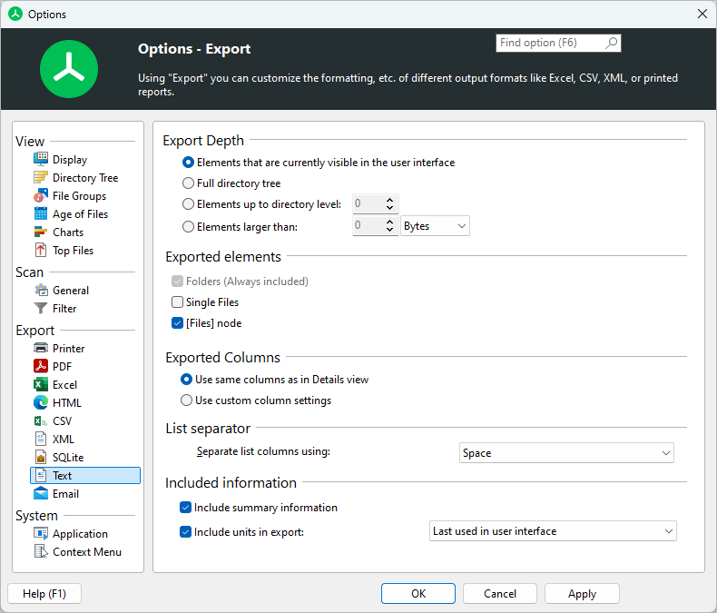 TreeSize-MainWindow_Options_Text