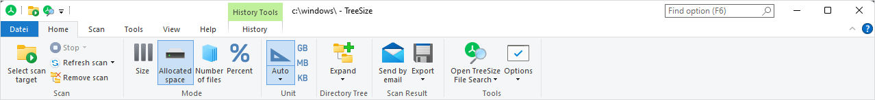 TreeSize-MainWindow_RibbonTab_Home