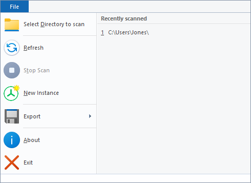 TreeSizeFree-Classic-Ribbon-Menu